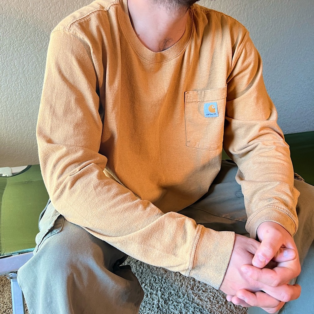 Carhartt Long Sleeve Workwear Graphic T-Short - Chest Pocket XL